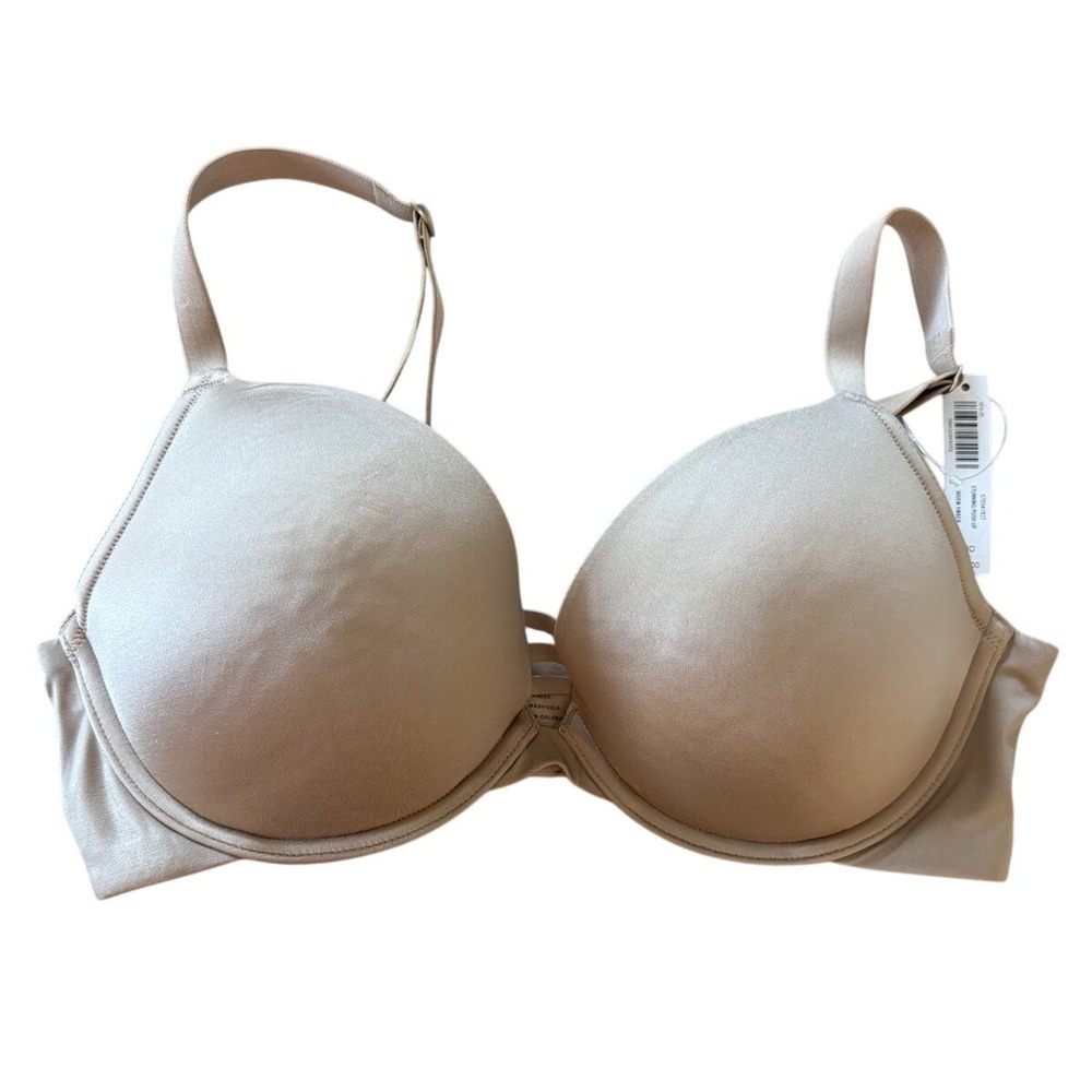 Soma Stunning Push Up Bra 38D Warm Amber Beige Underwire Padded NWT